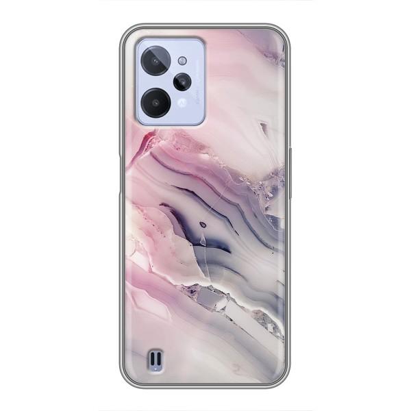 Мраморный чехол на Realme C31 (VPrint) – Пурпурный Мрамор