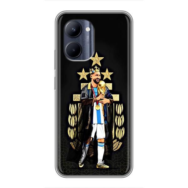 Чехлы для Realme C33 (Leo чемпион) (AlphaPrint) – Месси Король