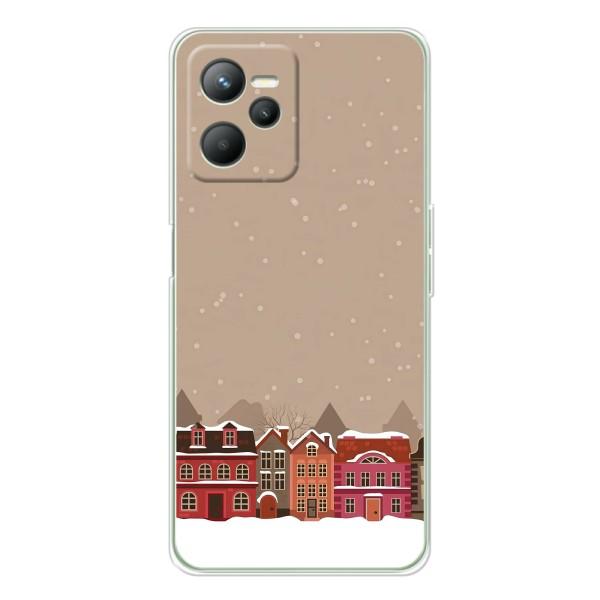 Новорічні, Святкові Чохли для Realme C36 - 2024 год – Зимове місто