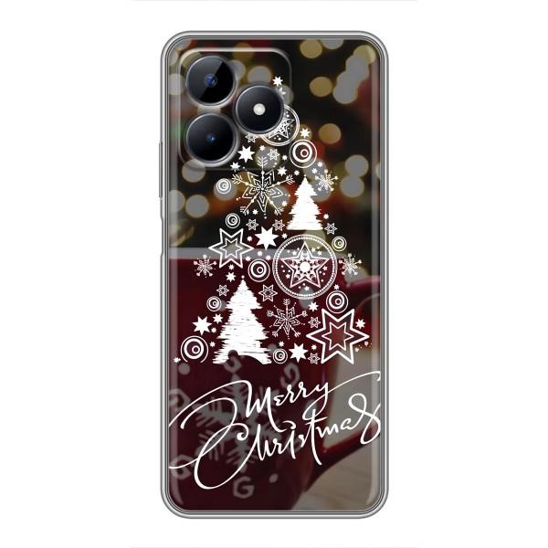 Різдвяні Чохли для Realme C51 (VPrint) – Ялинка яскрава