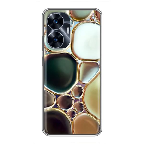 Мраморний чехол на Realme C55 (VPrint) – Радужний Мрамор