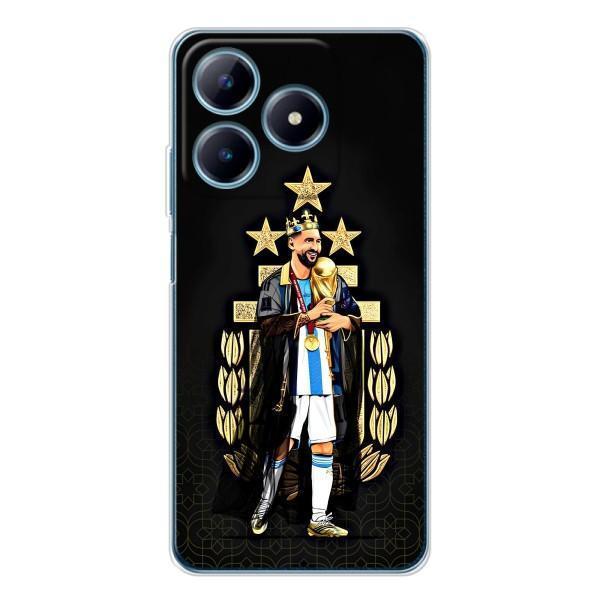 Чехлы для Realme C61 (Leo чемпион) (AlphaPrint) – Месси Король