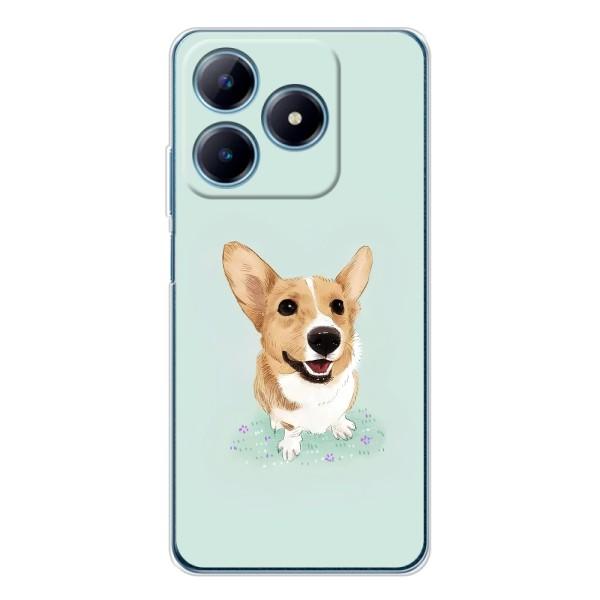 Чехлы с собаками для Realme C63 4G (VPrint) – Корги