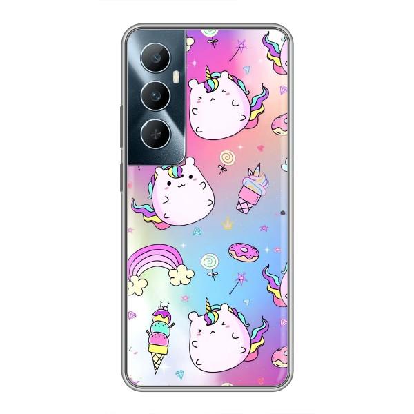 Чехол Unicorn на Realme C65 – Радуга и Единорог