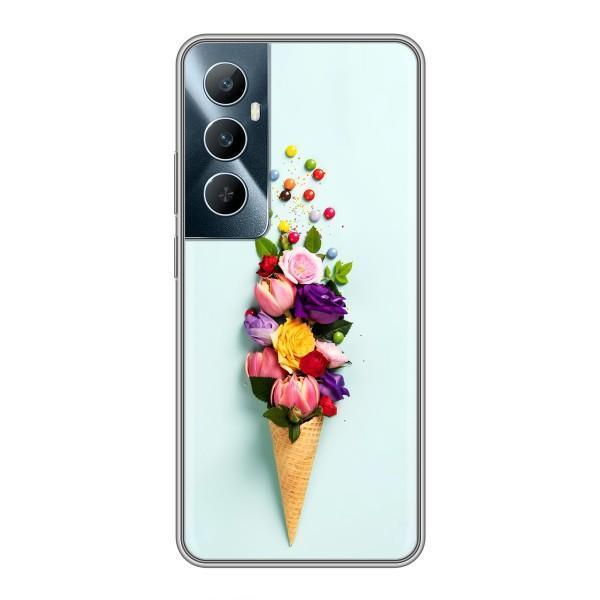 Чохли з тематикою "КВІТИ" на Realme C65 – Квітка-морозиво