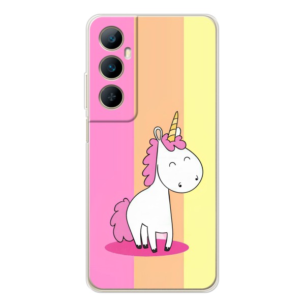 Чехол Unicorn на Realme C66 – Радужный Единорог