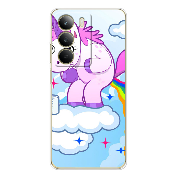 Чехол Unicorn на Realme C71 – Радуга единорожка