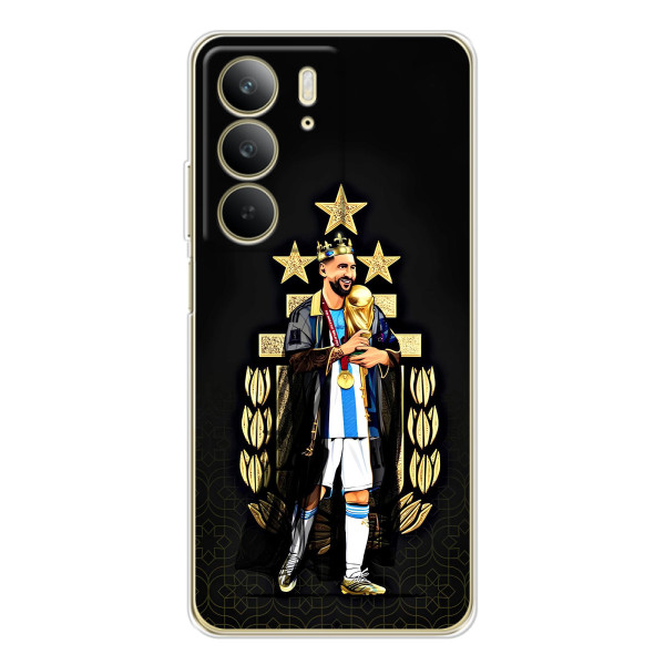 Чехлы для Realme C73 5G (Leo чемпион) (AlphaPrint) – Месси Король