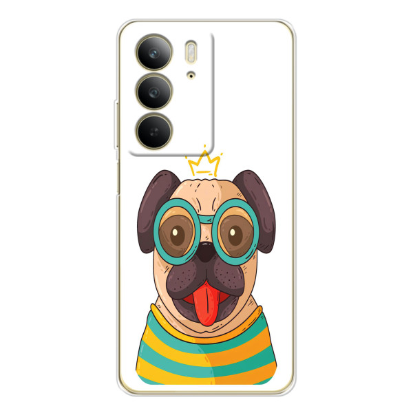 Бампер для Realme C73 5G с картинкой "Песики" – Собака Король