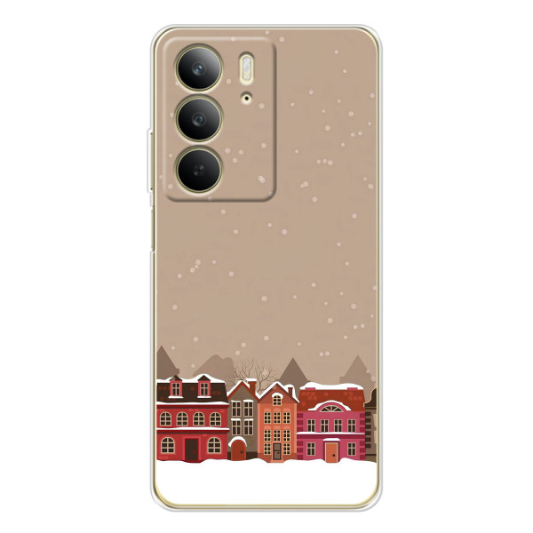 Новорічні, Святкові Чохли для Realme C73 5G - 2024 год – Зимове місто