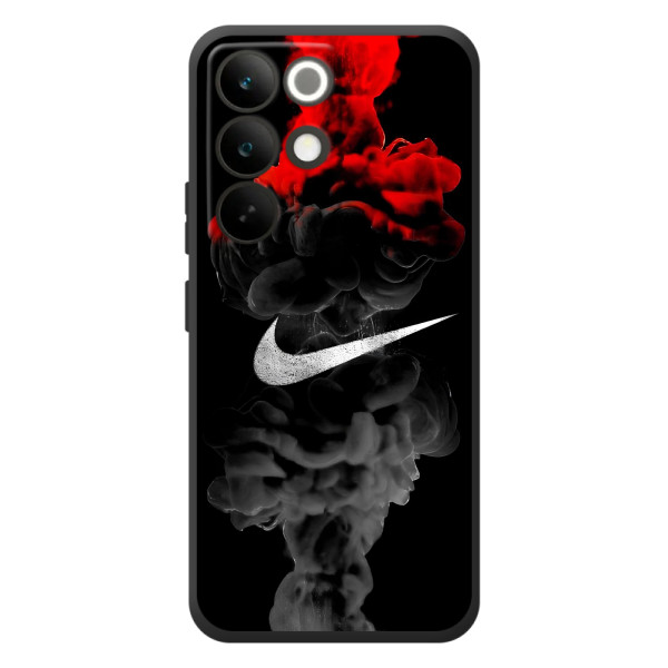 Чохол з логтипом Найк на RealMe C85 Pro – Найк на чорному