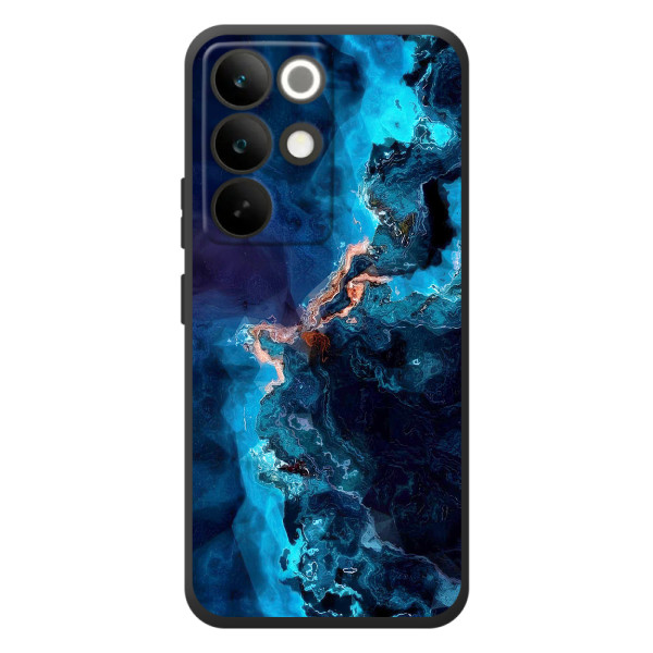 Чехлы с тематикой "Мрамор" на Реалми C85 Про – Синий мрамор