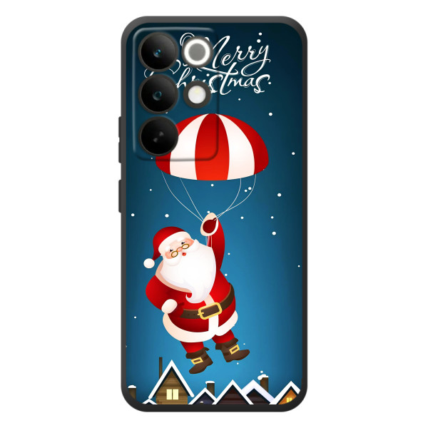 Чехол с зимним принтом для Реалми C85 Про – Дед Мороз