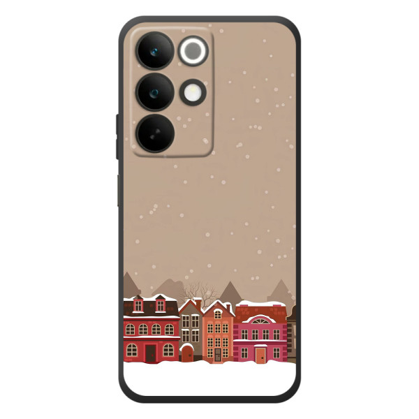 Новогодние, Праздничные Чехлы для RealMe C85 - 2024 год – Зимний город