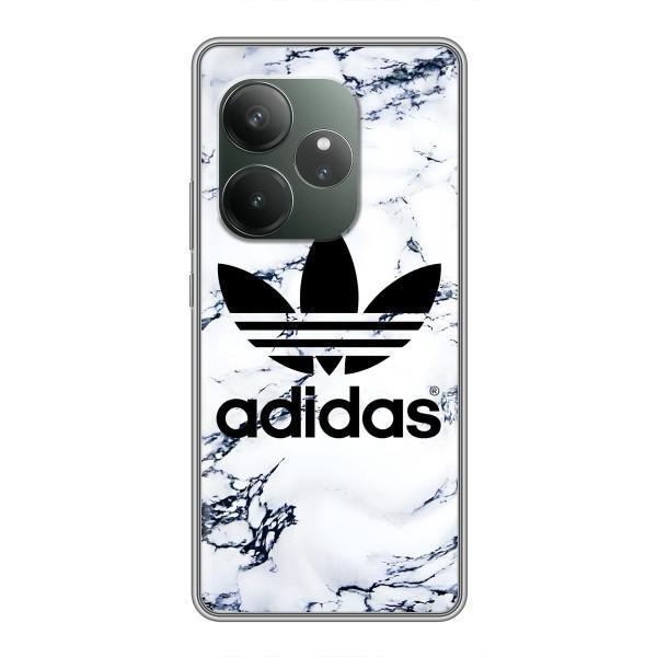 Чехлы Адидас для Realme GT 6 (AlphaPrint) – Адидас на мраморе