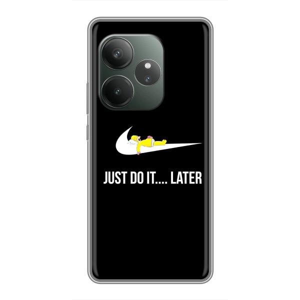 Чехол с логотипом Найк на Realme GT 6 – Nike just do it