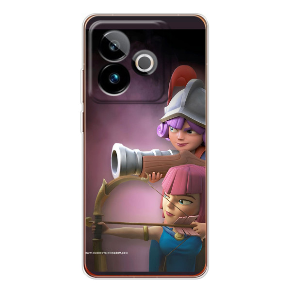 Чехол з героями Клеш Рояль для Realme GT 7 – Три мушкетёра