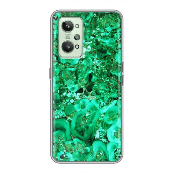 Мраморний чехол на Realme GT2 (VPrint) – Салатовий Мрамор