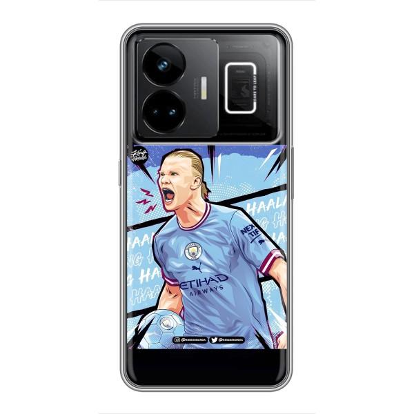 Чехлы с футболистом Ерлинг Холанд для Realme GT3 (AlphaPrint) – гол Эрлинг Холланд