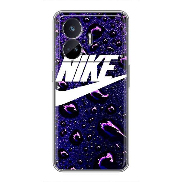 Чехол с логотипом Найк на Realme GT5 – Найк на фиолетовом