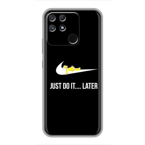 Чохол з логтипом Найк на Realme NARZO 50A – Nike just do it