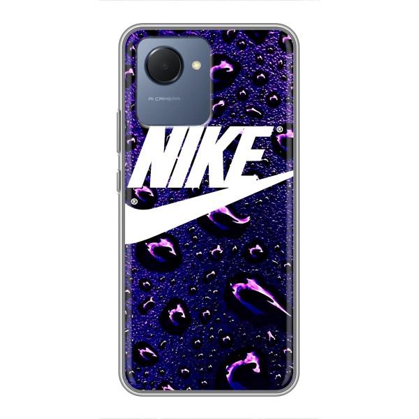 Чохол з логтипом Найк на Realme NARZO 50i Prime – Найк на фіолетовому