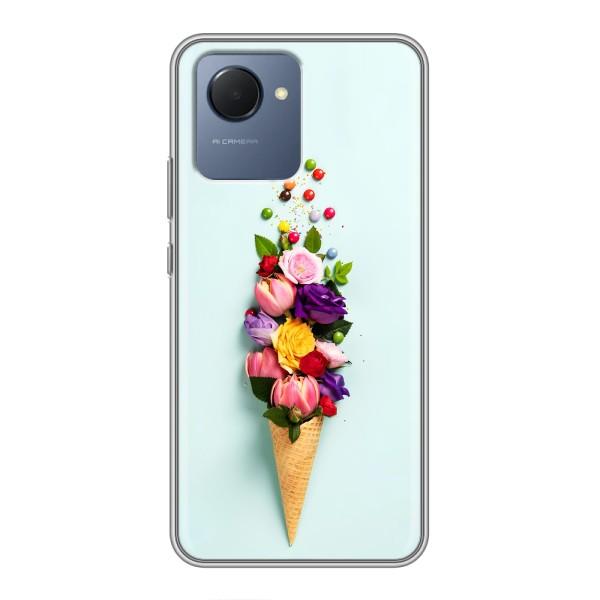 Чохли з тематикою "КВІТИ" на Realme NARZO 50i Prime – Квітка-морозиво