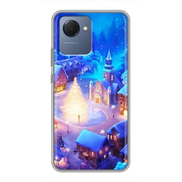Різдвяні Чохли для Realme NARZO 50i Prime (VPrint) – Різдвяне місто