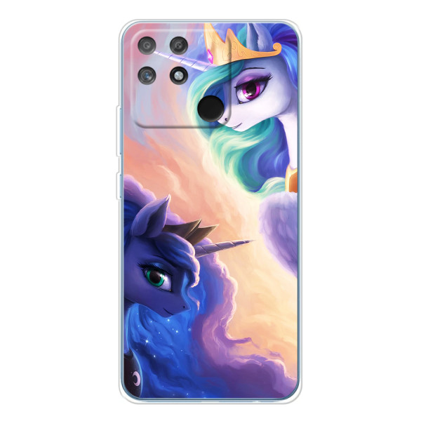 Чехол Unicorn на Realme NARZO 80 Lite 4G – Единорожки на тучках