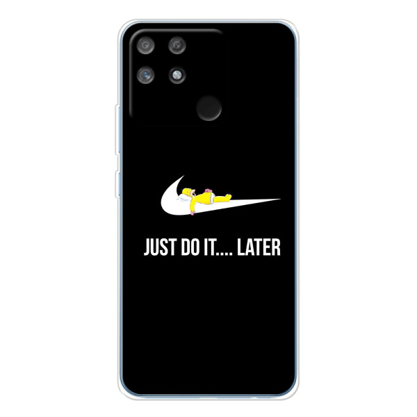 Чехол с логотипом Найк на Realme NARZO 80 Lite 4G – Nike just do it