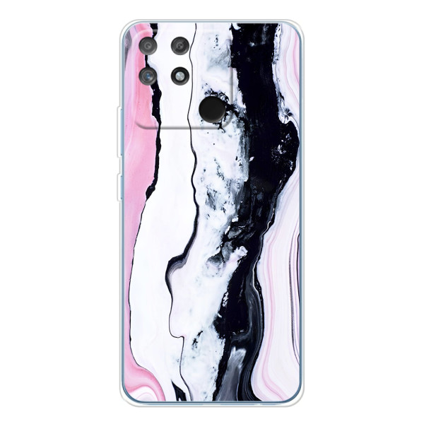 Чехлы с тематикой "Мрамор" на Нарзо 80 Лайт 4G – Розовый мрамор