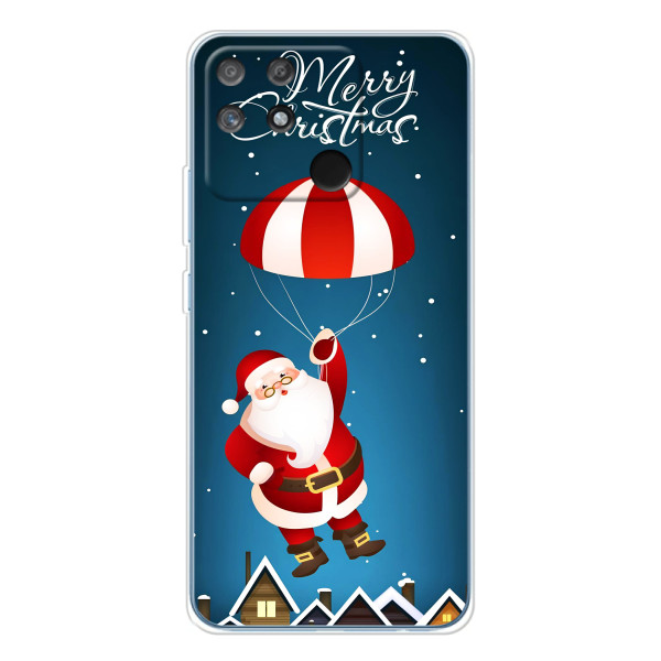Чехол с зимним принтом для Нарзо 80 Лайт 4G – Дед Мороз