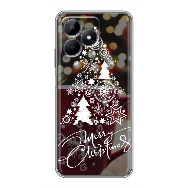 Різдвяні Чохли для Realme Note 50 (VPrint) – Ялинка яскрава