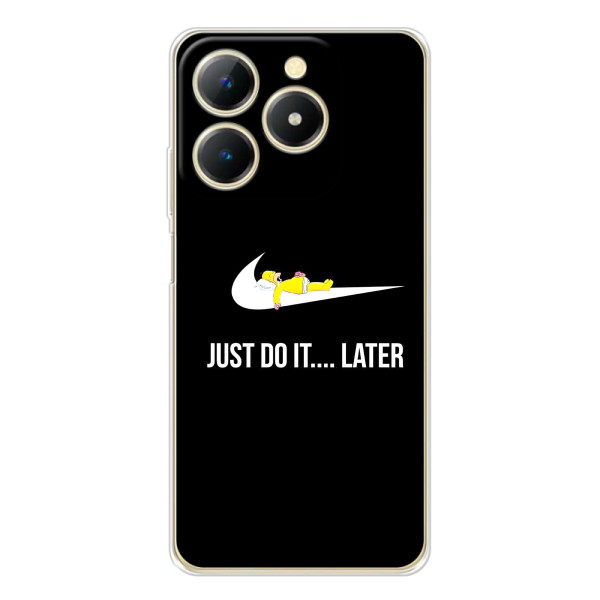 Чехол с логотипом Найк на RealMe Note 70 – Nike just do it
