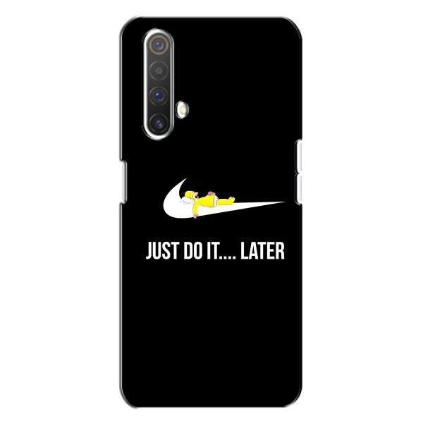 Чехол с логотипом Найк на Realme X3 – Nike just do it