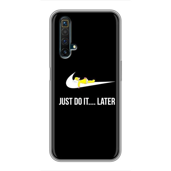 Чехол с логотипом Найк на Realme X50 – Nike just do it