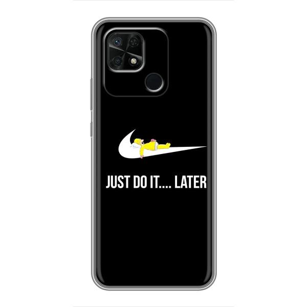 Чехол с логотипом Найк на Xiaomi Redmi 10C – Nike just do it