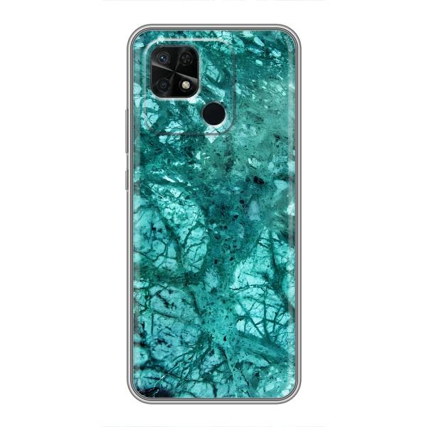 Мраморный чехол на Xiaomi Redmi 10C (VPrint) – Зеленый мрамор