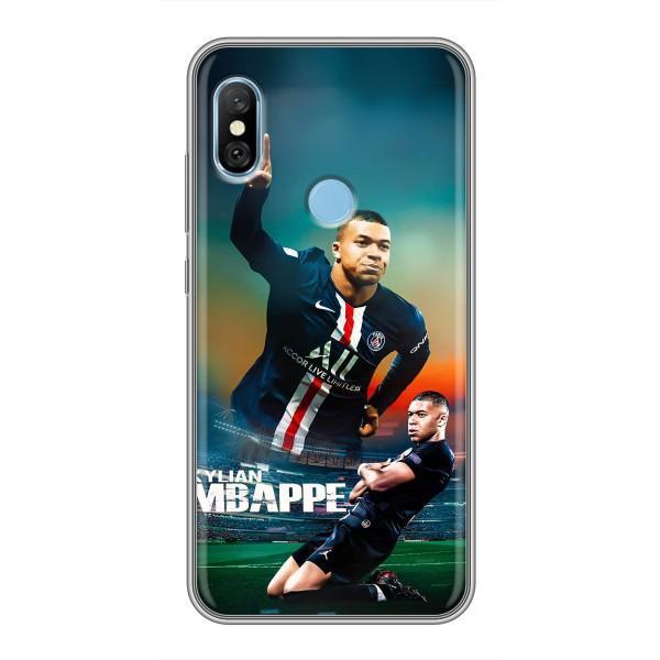 Чехол (TPU) с Футболистом на Xiaomi Redmi 6 pro – MBAPPE