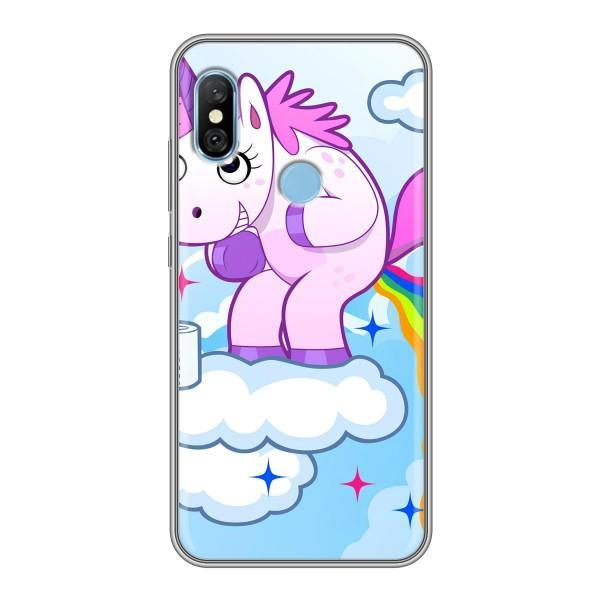 Чехол Unicorn на Xiaomi Redmi 6 pro – Радуга единорожка