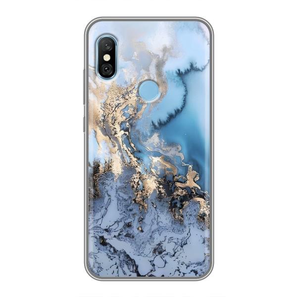 Мраморный чехол на Xiaomi Redmi 6 pro (VPrint) – Нежный мрамор