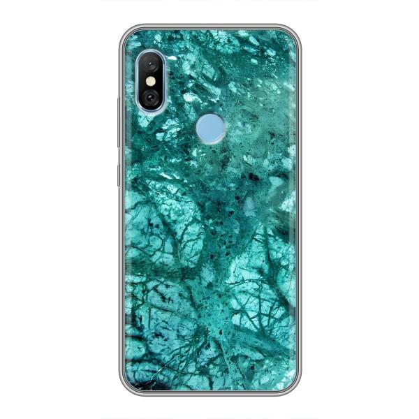 Мраморный чехол на Xiaomi Redmi 6 pro (VPrint) – Зеленый мрамор