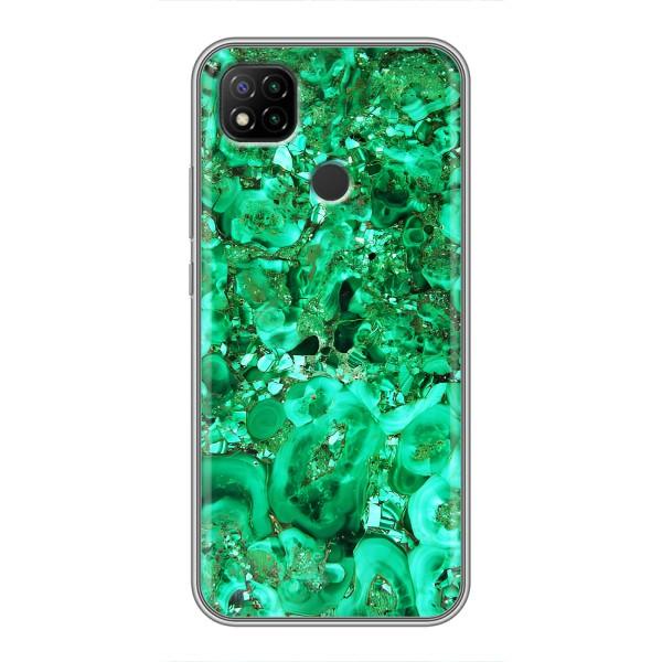 Мраморний чехол на Xiaomi Redmi 9c (VPrint) – Салатовий Мрамор