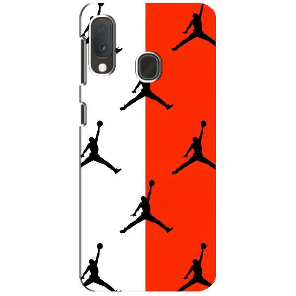 Чехлы для Samsung A20e - с картинкой JORDAN (AlphaPrint) – Лого Джордан