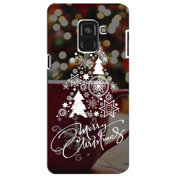 Різдвяні Чохли для Samsung A8 Plus,  A730F (VPrint) – Ялинка яскрава