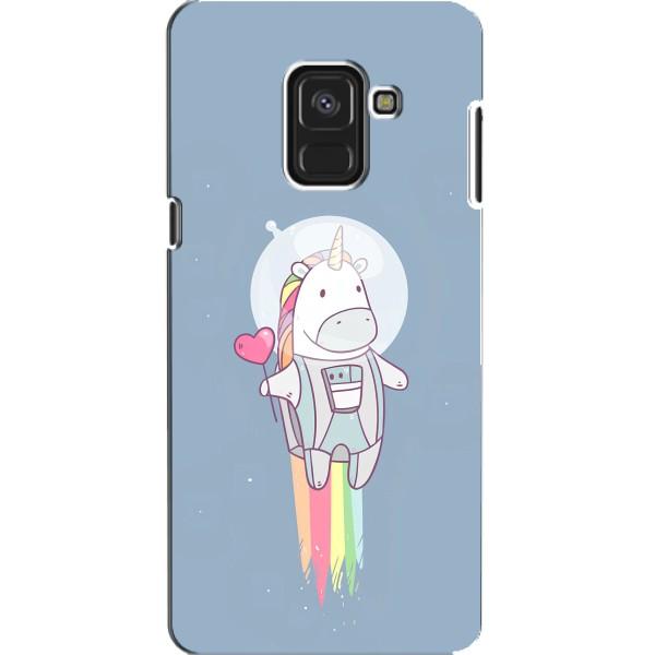 Чехол Unicorn на Samsung A8, A8 2018, A530F – Единорог космонавт