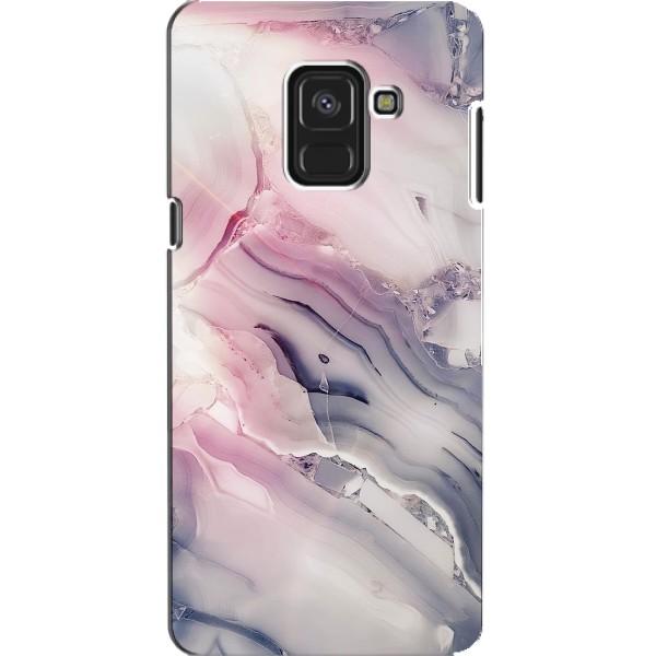 Мраморний чехол на Samsung A8, A8 2018, A530F (VPrint) – Пурпурний Мрамор