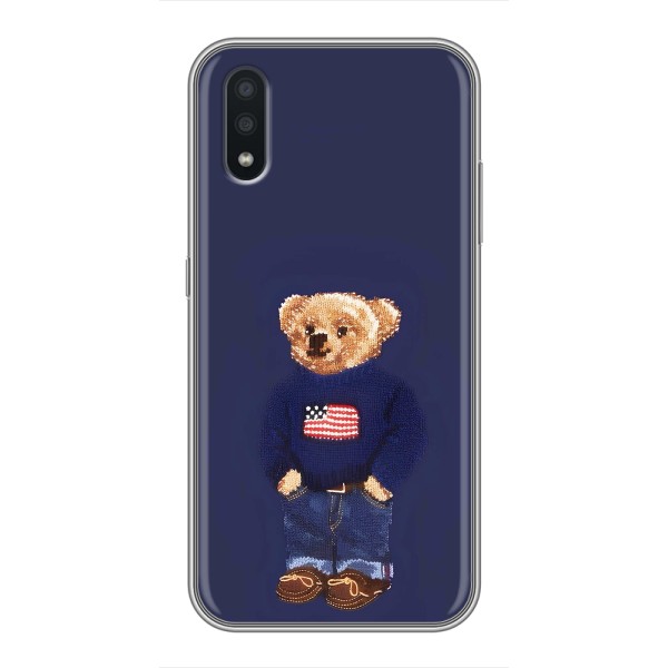 Чехлы Мишка Тедди для Самсунг А01 Кор – Мишка USA