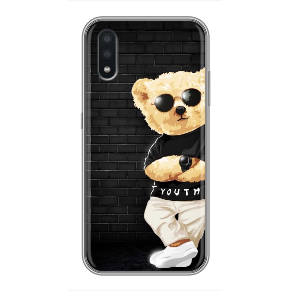 Чехлы Мишка Тедди для Самсунг А01 Кор – Мишка в очках
