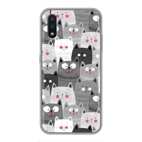 Чехлы с Котиками для Samsung Galaxy A01 Core (VPrint) – Рисованные котики